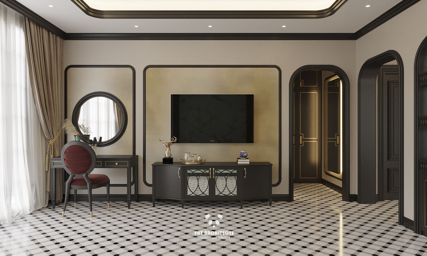 tht architects - Indochine home quận 7 - phòng ngủ master 04